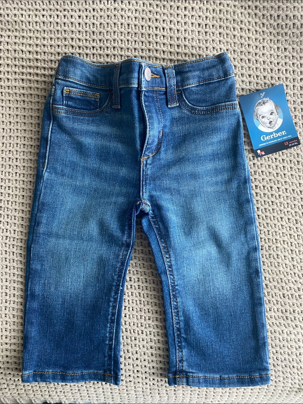 Gerber Toddler Blue Denim Straight Jeans